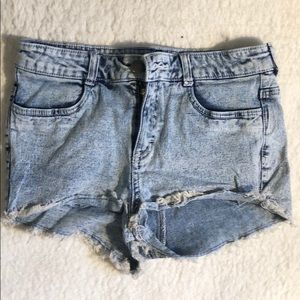 H&M Light Washed Denim Shorts